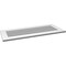 Ekena Millwork Vertical Surface Mount PVC Gable Vent: Functional, w/ 3-1/2"W x 1"P Standard Frame, 42"W x 18"H GVPVE42X1801SF - alternate 3